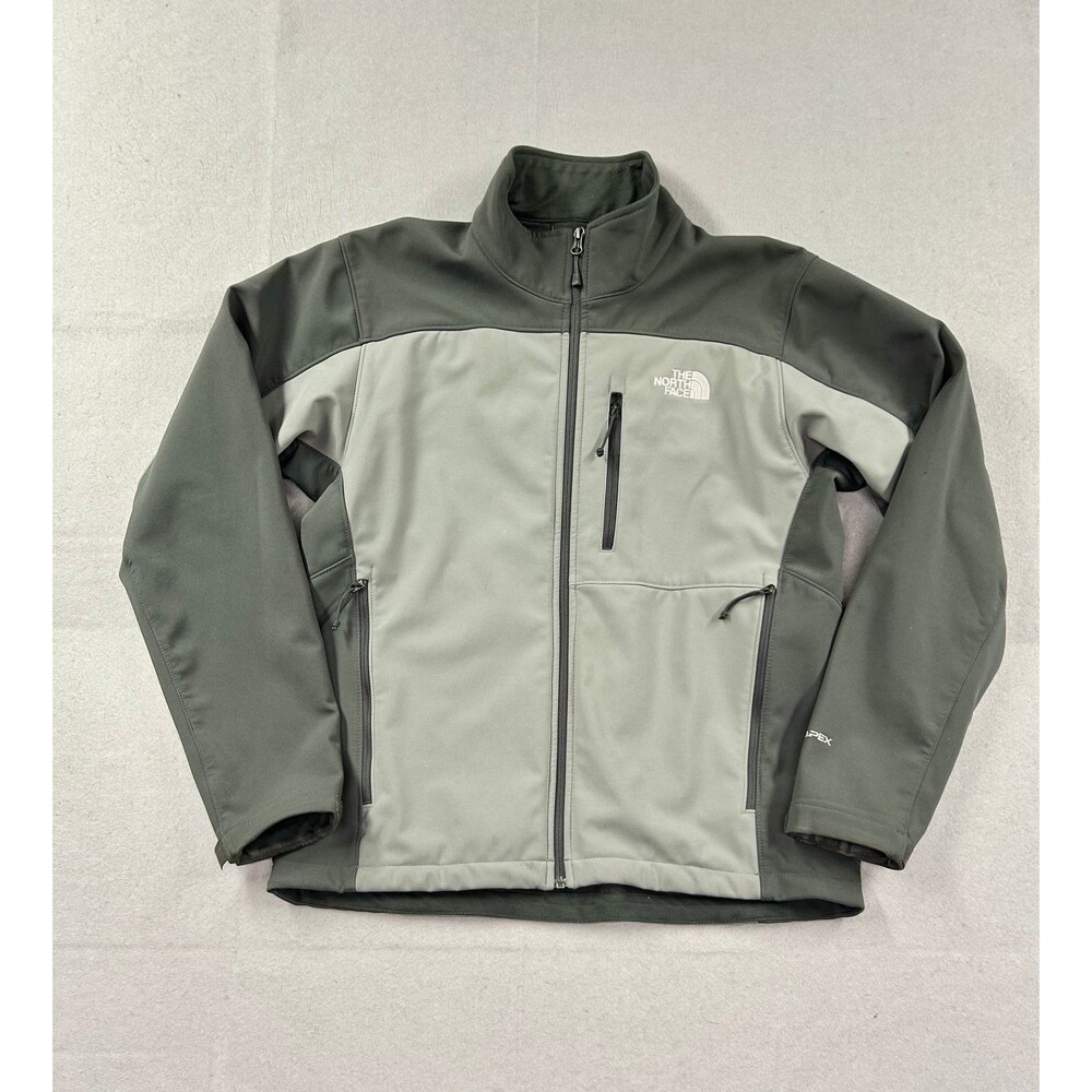 The North Face Men's TNF Apex Gray Fleece Lined Jacket Medium